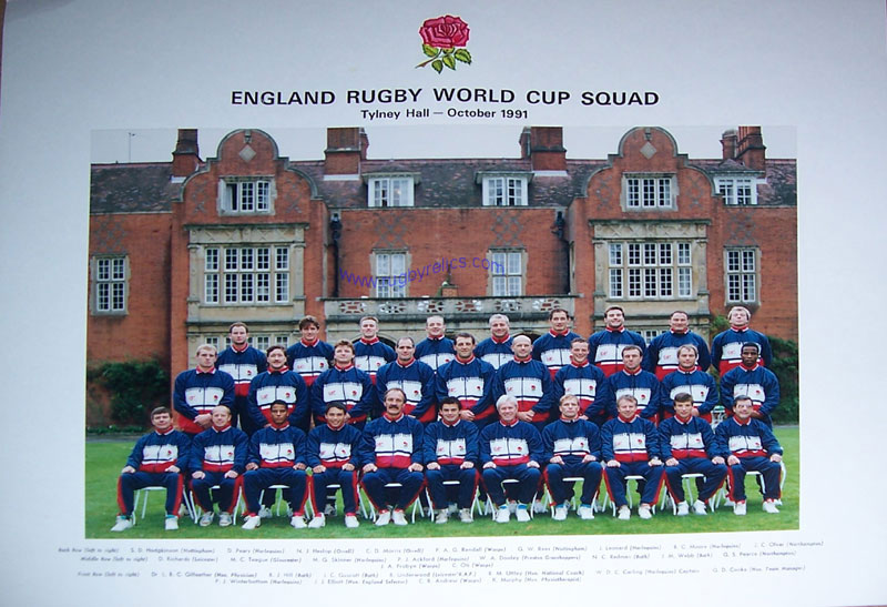 david cooke rugby. England Rugby World Cup Squad
