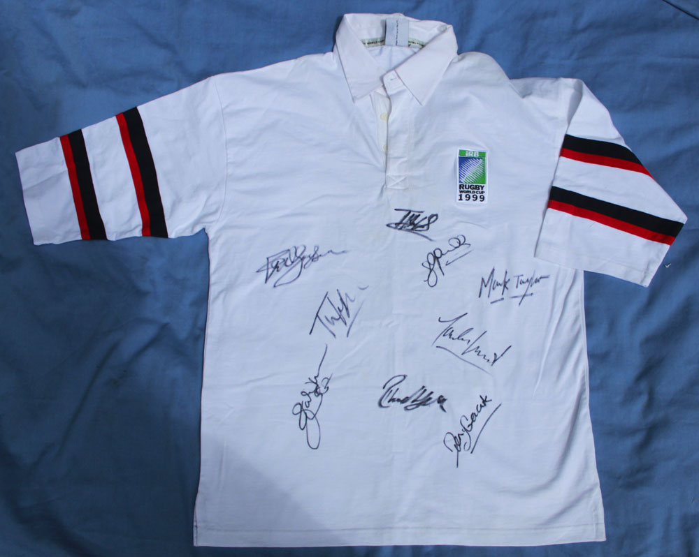 AUTOGRAPHED RUGBY JERSEYS